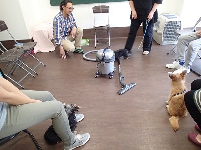 掃除機に慣れる練習①
